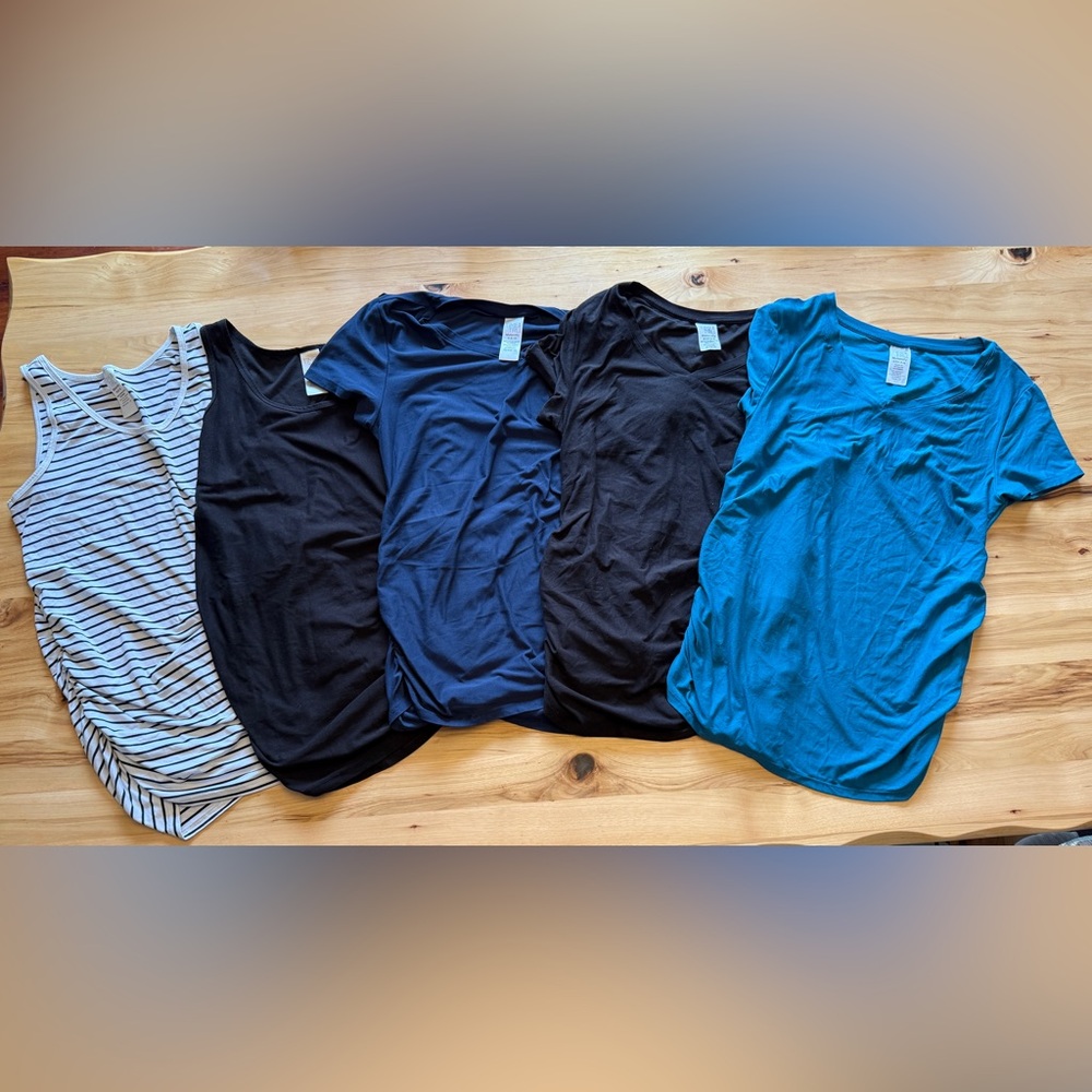 Lot of Small and Medium Maternity Tanks and T-Shirts